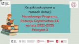 Prezentacja multimedialna informująca o książkach zakupionych w ramach Narodowego Programu Rozwoju Czytelnictwa 2.0