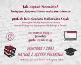 Jak czytać Norwida? – "Fortepian Szopena" i inne wybrane wiersze - wykład online z cyklu: Powtórz i zdaj maturę z języka polskiego