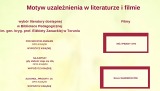 Motyw uzależnienia w literaturze i filmie