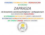 Porady psychologiczno–pedagogiczne dla rodziców i nauczycieli - od 3 października 2019 r.