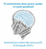 W zawieszeniu: dom, praca, nauka w czasie pandemii – seminarium online