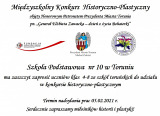 Międzyszkolny Konkurs Historyczno-Plastyczny objęty Honorowym Patronatem Prezydenta Miasta Torunia „Generał Elżbieta Zawacka – dzień z życia Bohaterki”