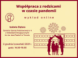 Współpraca z rodzicami w czasie pandemii – wykład online