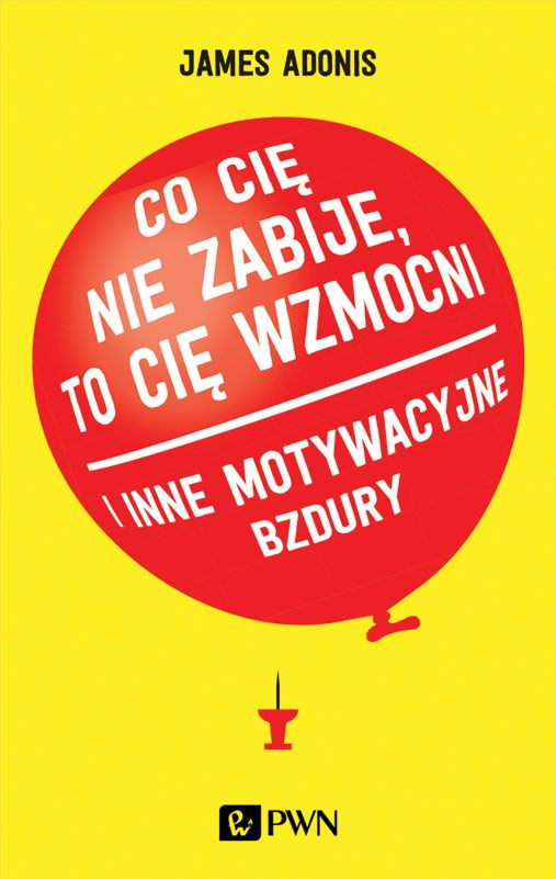 Okładka książki, na której znajduje się czerwony balon.