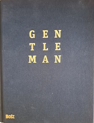 Okładka książki pt.: Gentleman. Na okładce, na czarnym tle, złoty napis Gentleman.